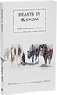 Beasts in Snow: Poetry of the American West By Jane Elkington Wohl.  Snowflakes on a horse's back or a crushed robin egg on the sidewalk-this poet knows the beauty of detail. Winner: Willa Award.